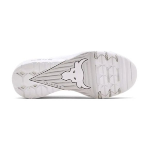 Under Armour HOVR Project Rock 3 Low Mens Shoes White 3023004-110 NEW Multi Sz - Picture 5 of 5